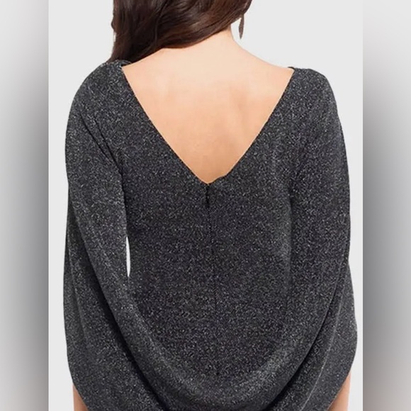 Worn once for a few hours. Betsy and Adam gown. Dark gray size 12. Double lined. - Picture 2 of 2